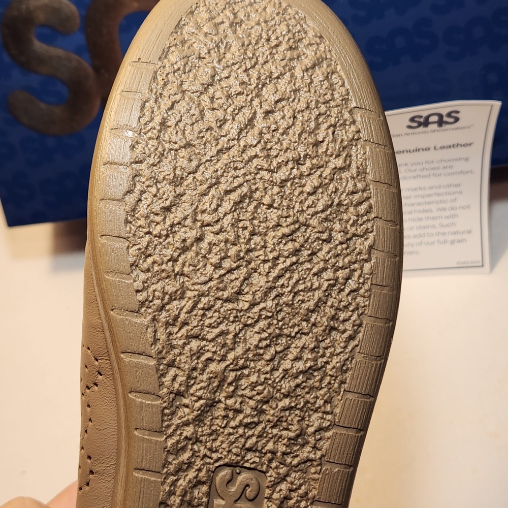 SAS Siesta Mocha Brown Leather Walking Shoes Womens 9 M San Antonio‎ Made in USA - Picture 6 of 8